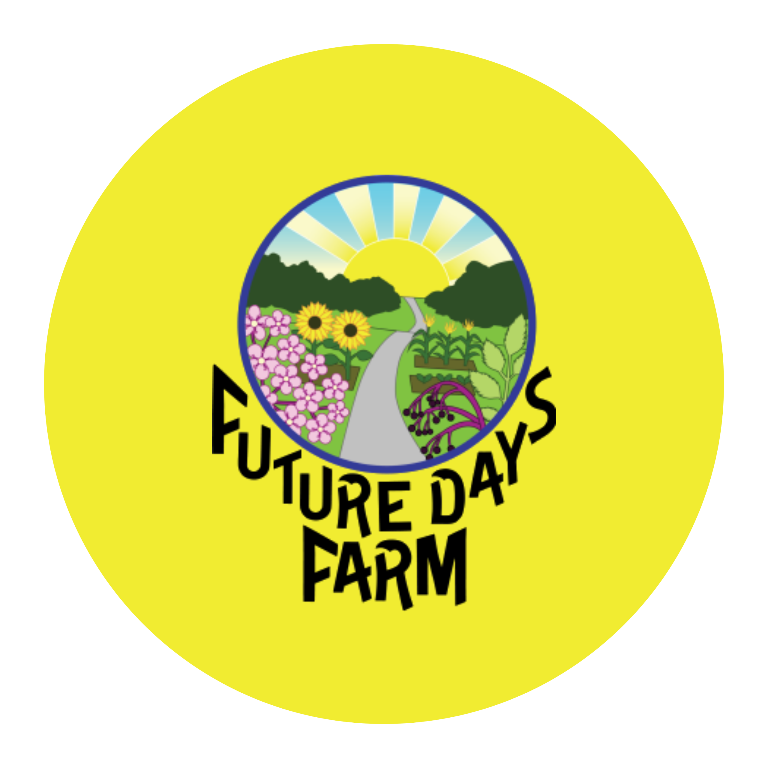 Future Days Farm Logo Yellow Background